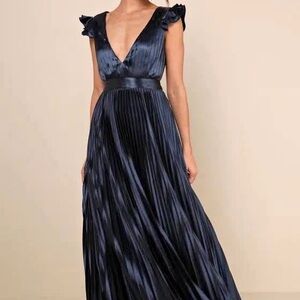 Lulu's Midnight Blue Maxi Dress